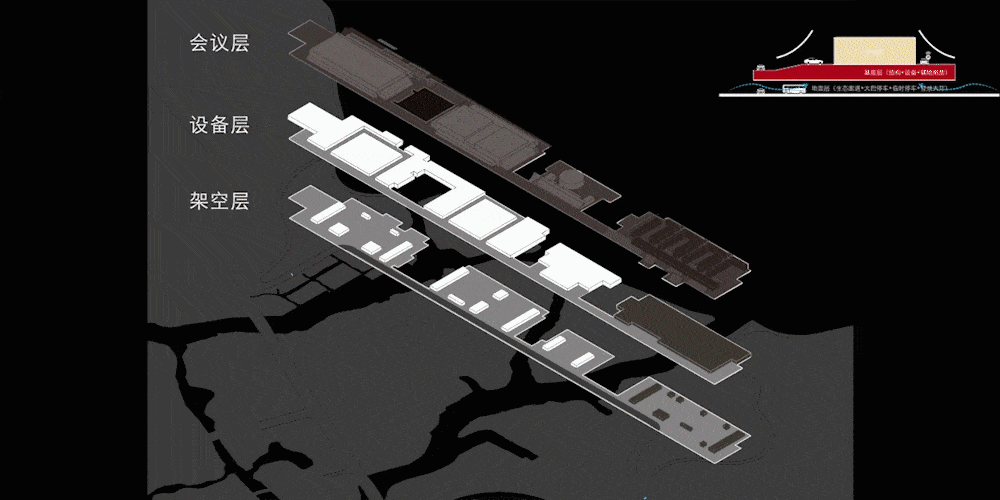 BIM建筑|稻田与廊桥 - 宁波国际会议中心 / 汤桦建筑设计