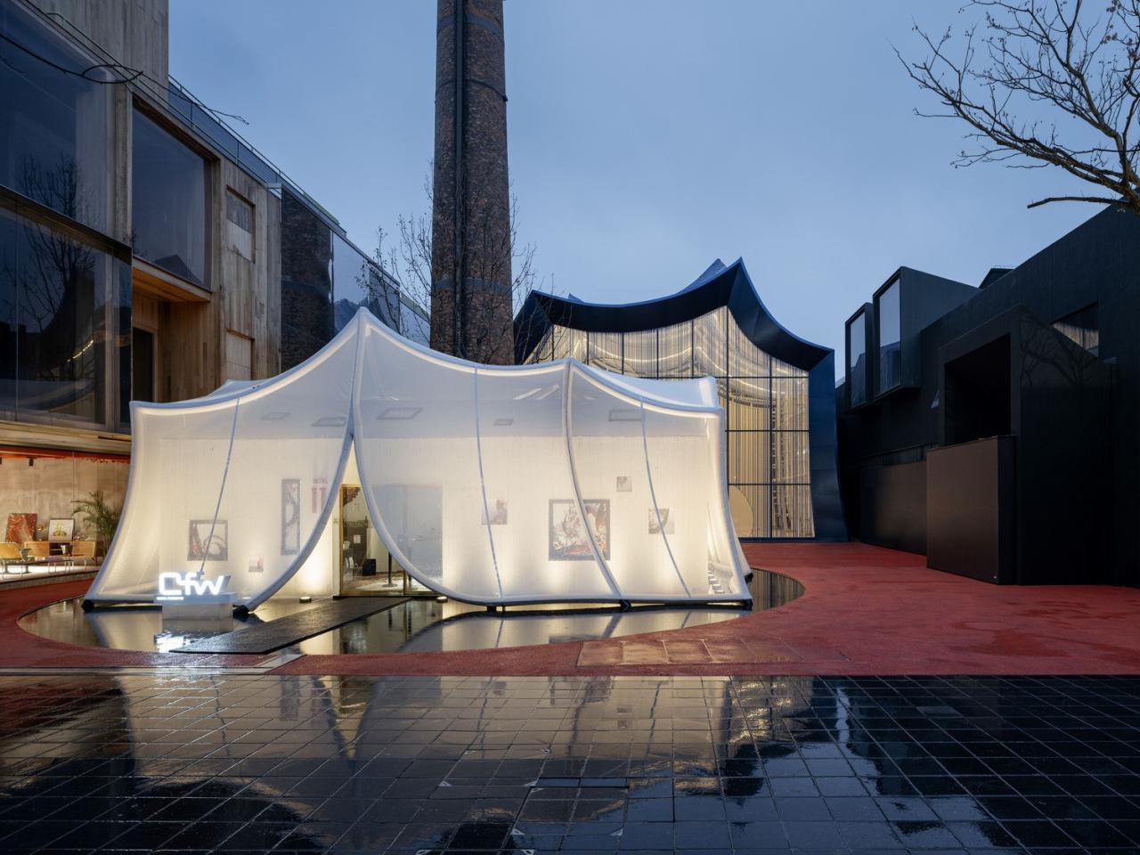 BIM建筑|青丘和白崖：仿佛海浪一般起伏的蓝色山丘下是我们“摇摇摆摆的人间” / Wutopia Lab