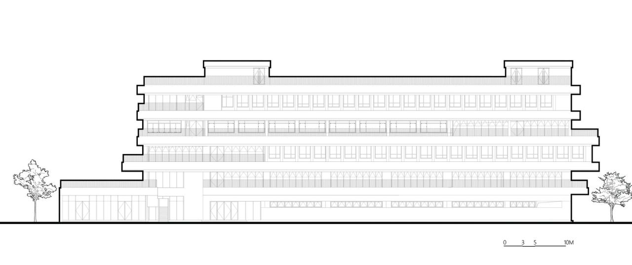 BIM建筑|西安市未央路小学综合楼 / 中国建筑西北设计研究院 屈培青工作室
