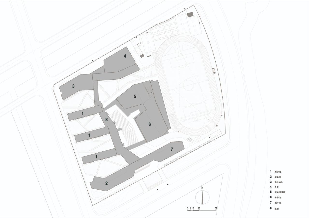 BIM建筑|杭州中泰中学建筑设计 / LZGC量子构城设计事务所+浙江建院建筑规划设计院