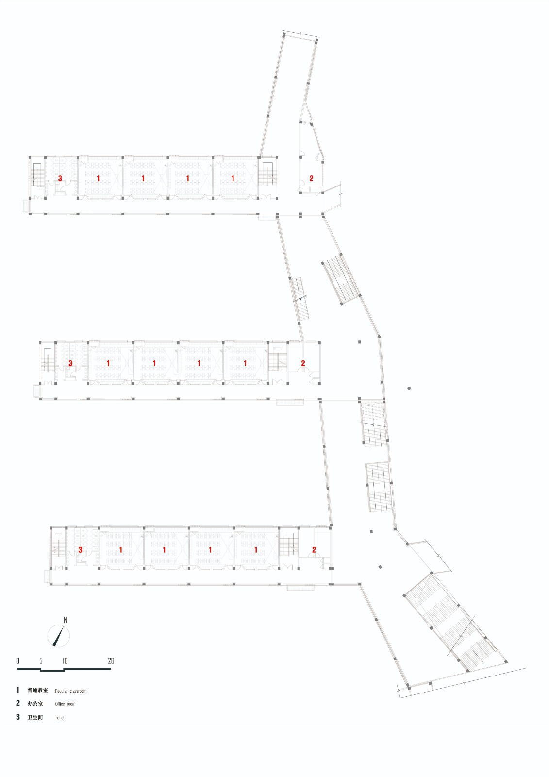BIM建筑|杭州中泰中学建筑设计 / LZGC量子构城设计事务所+浙江建院建筑规划设计院