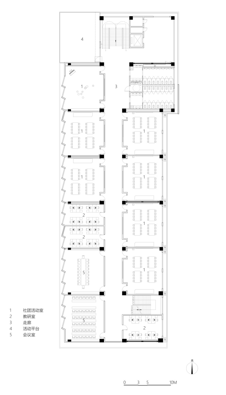 BIM建筑|西安市未央路小学综合楼 / 中国建筑西北设计研究院 屈培青工作室