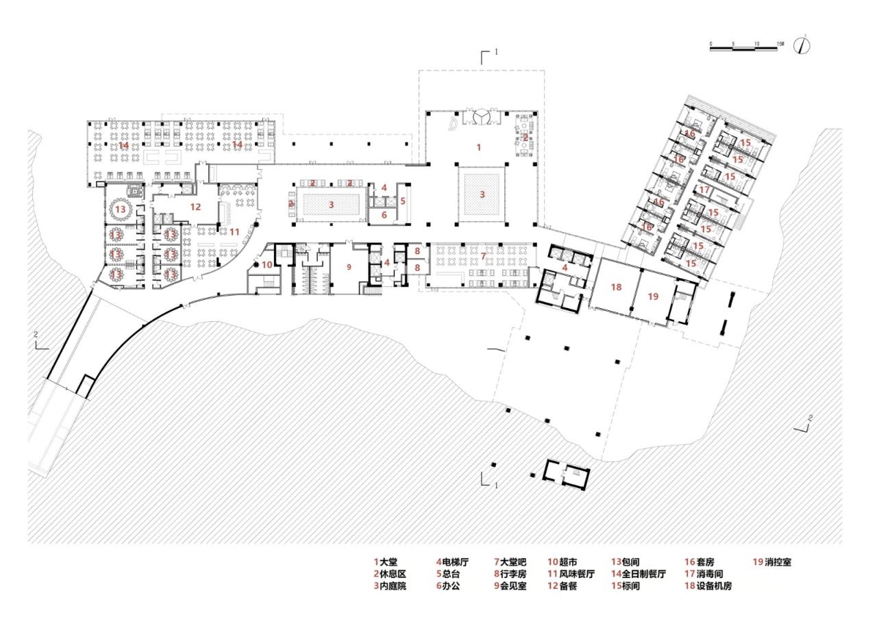 BIM建筑|徐州园博园宕口酒店 / 筑境设计