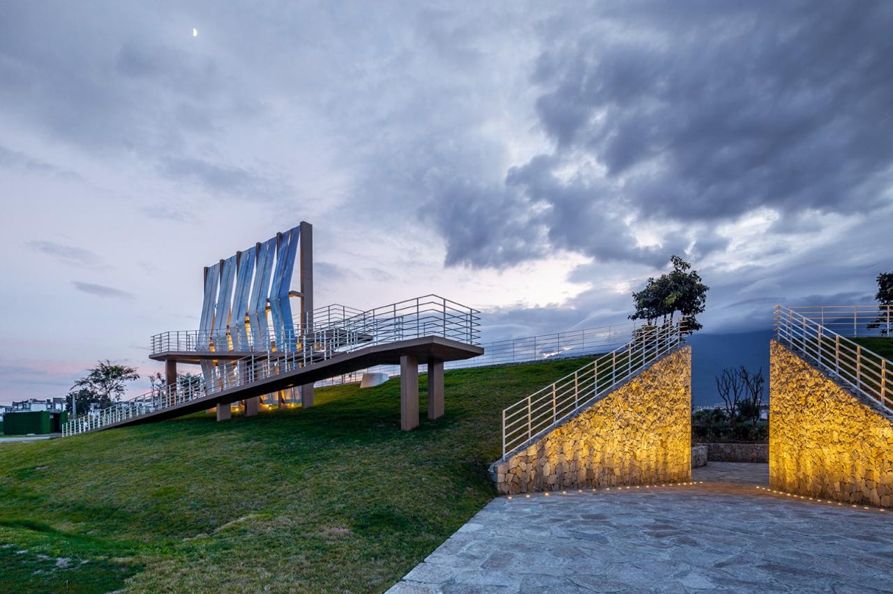 BIM建筑|帆的乡愁：环洱海生态廊道五号驿站 / 三文建筑