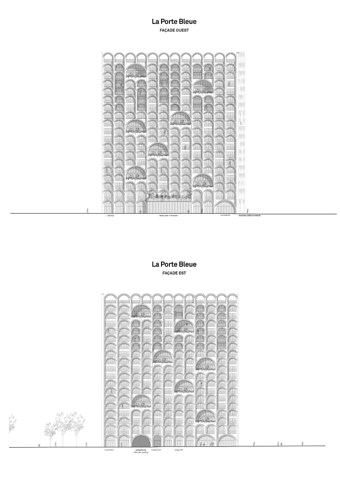 BIM建筑|414 个拱顶，‘蓝色之门’住宅 / PietriArchitectes
