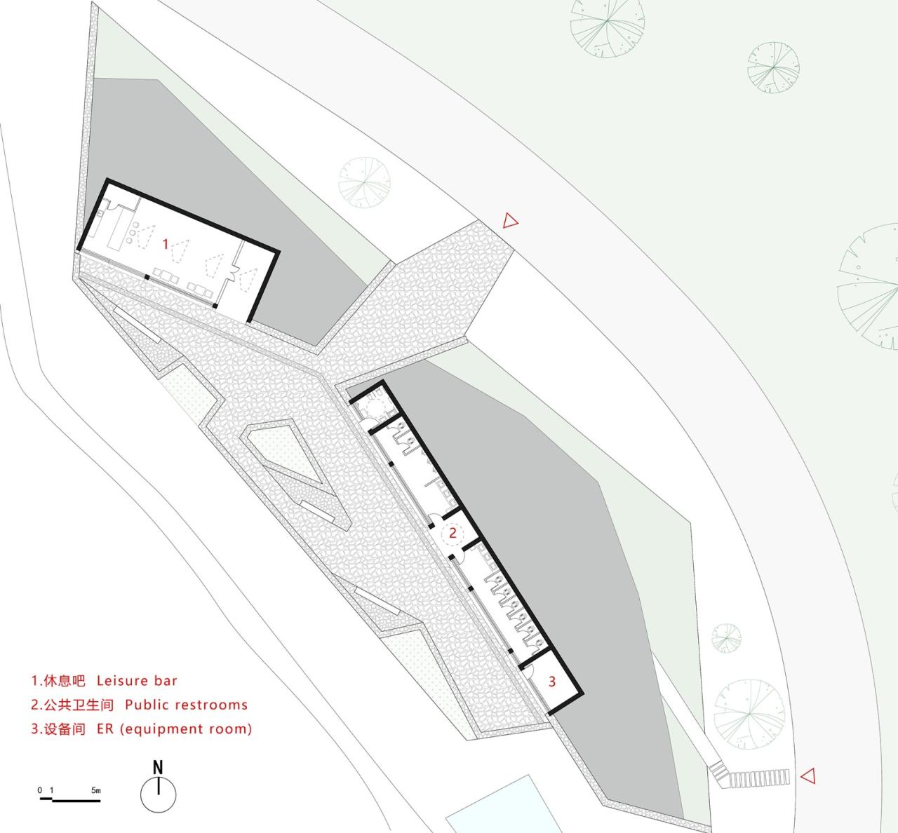 BIM建筑|帆的乡愁：环洱海生态廊道五号驿站 / 三文建筑