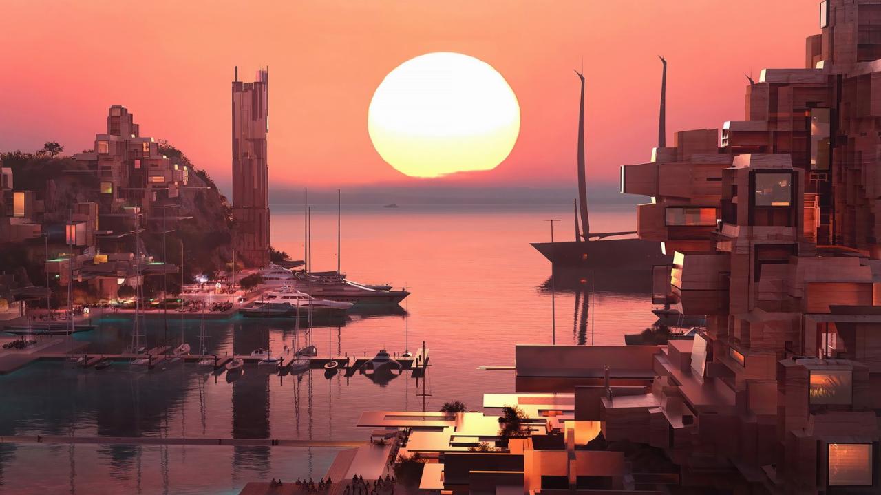 BIM建筑|为NEOM打造又一超现代滨海康乐之城 —— Norlana / 10 Design