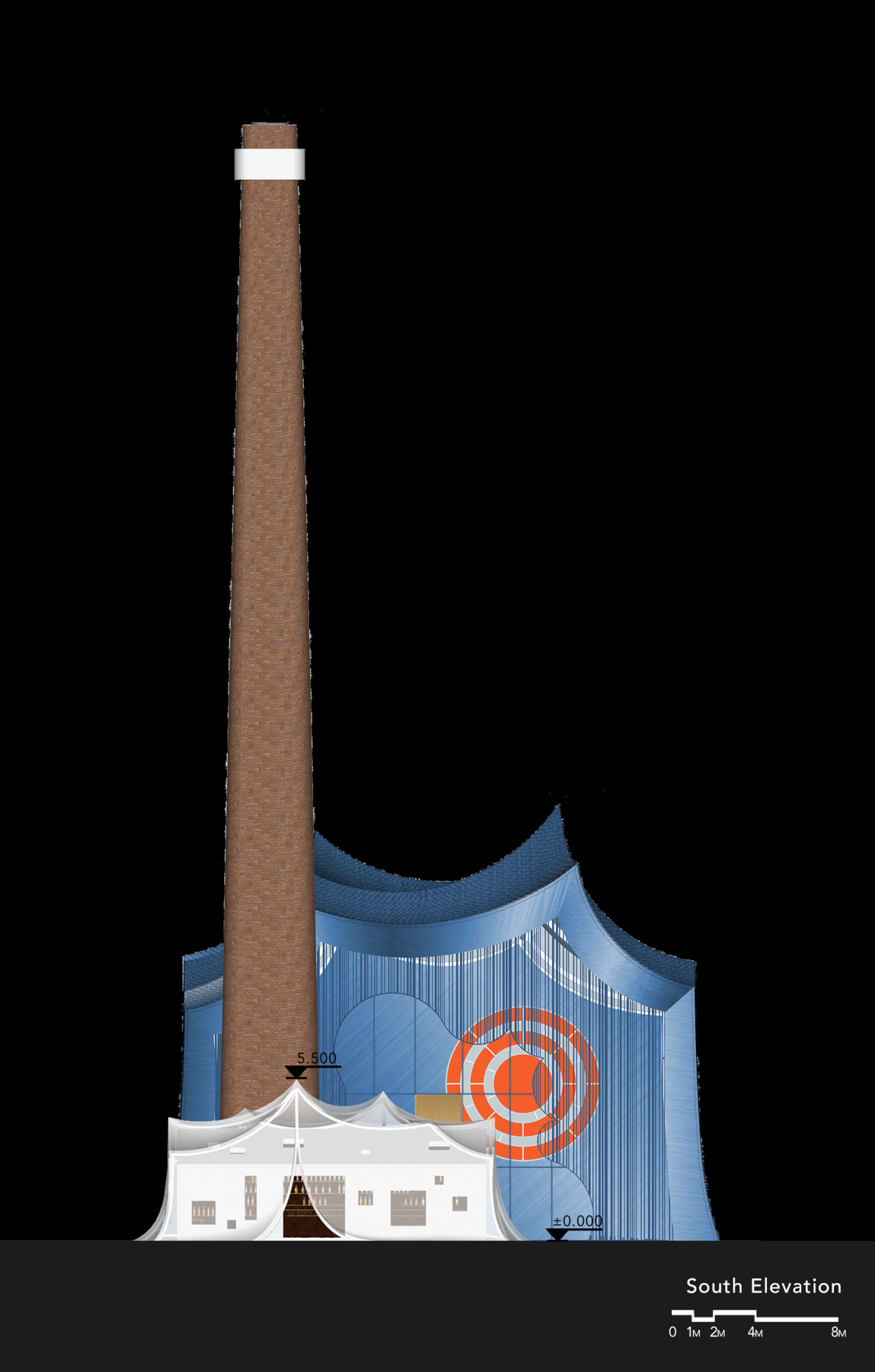 BIM建筑|青丘和白崖：仿佛海浪一般起伏的蓝色山丘下是我们“摇摇摆摆的人间” / Wutopia Lab