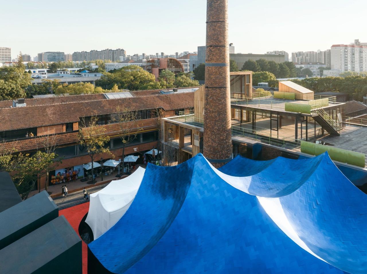 BIM建筑|青丘和白崖：仿佛海浪一般起伏的蓝色山丘下是我们“摇摇摆摆的人间” / Wutopia Lab