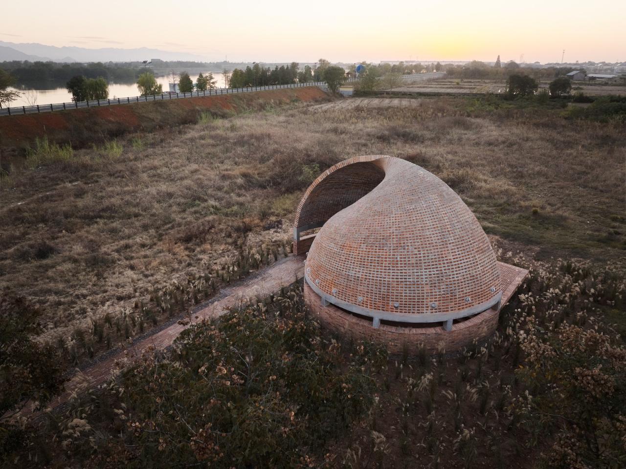 BIM建筑|红砖概念图书馆 / HCCH合尘建筑