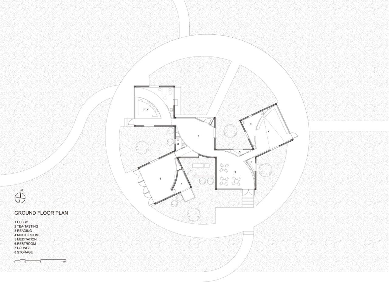 BIM建筑|云台山冰菊花田书馆 / 一树建筑