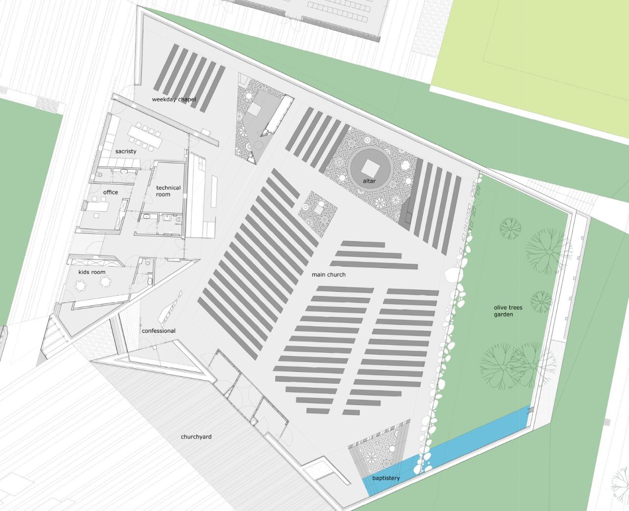 BIM建筑|Redemptoris Mater 教堂 / Studio Kuadra