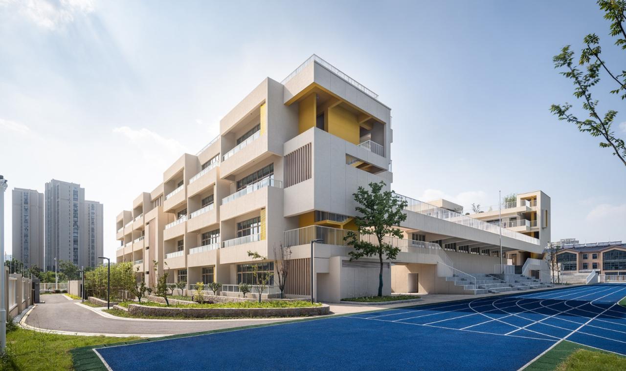 BIM建筑|江苏省南京市文齐路小学 / 荣朝晖工作室