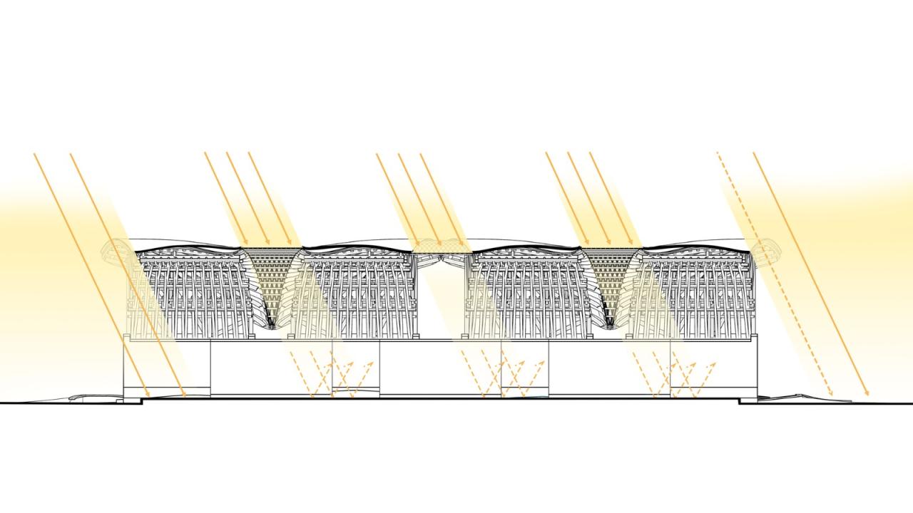 BIM建筑|竹管垅茶青市场 / 清华大学建筑设计研究院 素朴建筑工作室