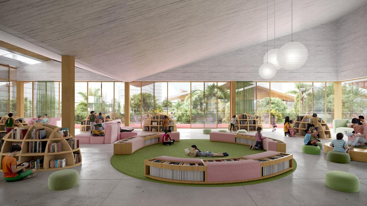 BIM建筑|九园学校：与自然共生的校园新场景 / TOPOTEK 1