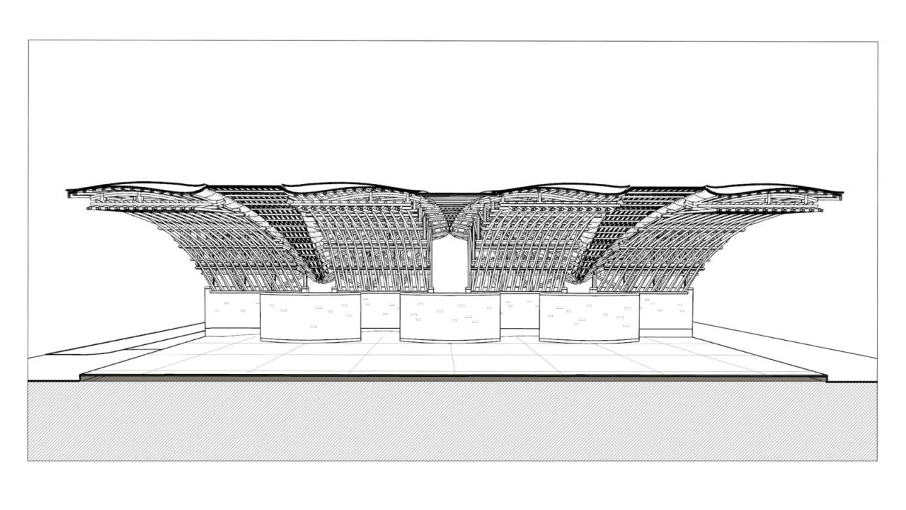 BIM建筑|竹管垅茶青市场 / 清华大学建筑设计研究院 素朴建筑工作室
