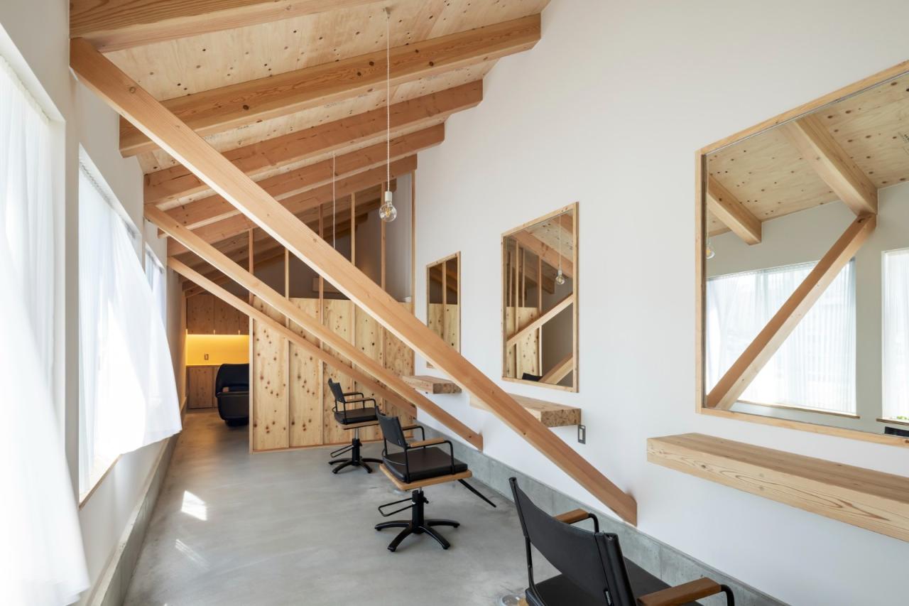 BIM建筑|4x59米三角地，YOKONAGAYA 美容院 / Office for Environment Architecture