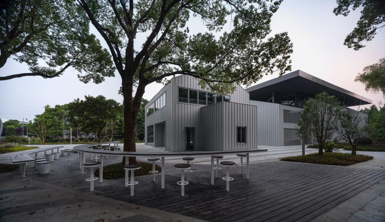 BIM建筑|昆山城市生态森林公园游客中心 / 阿科米星建筑设计