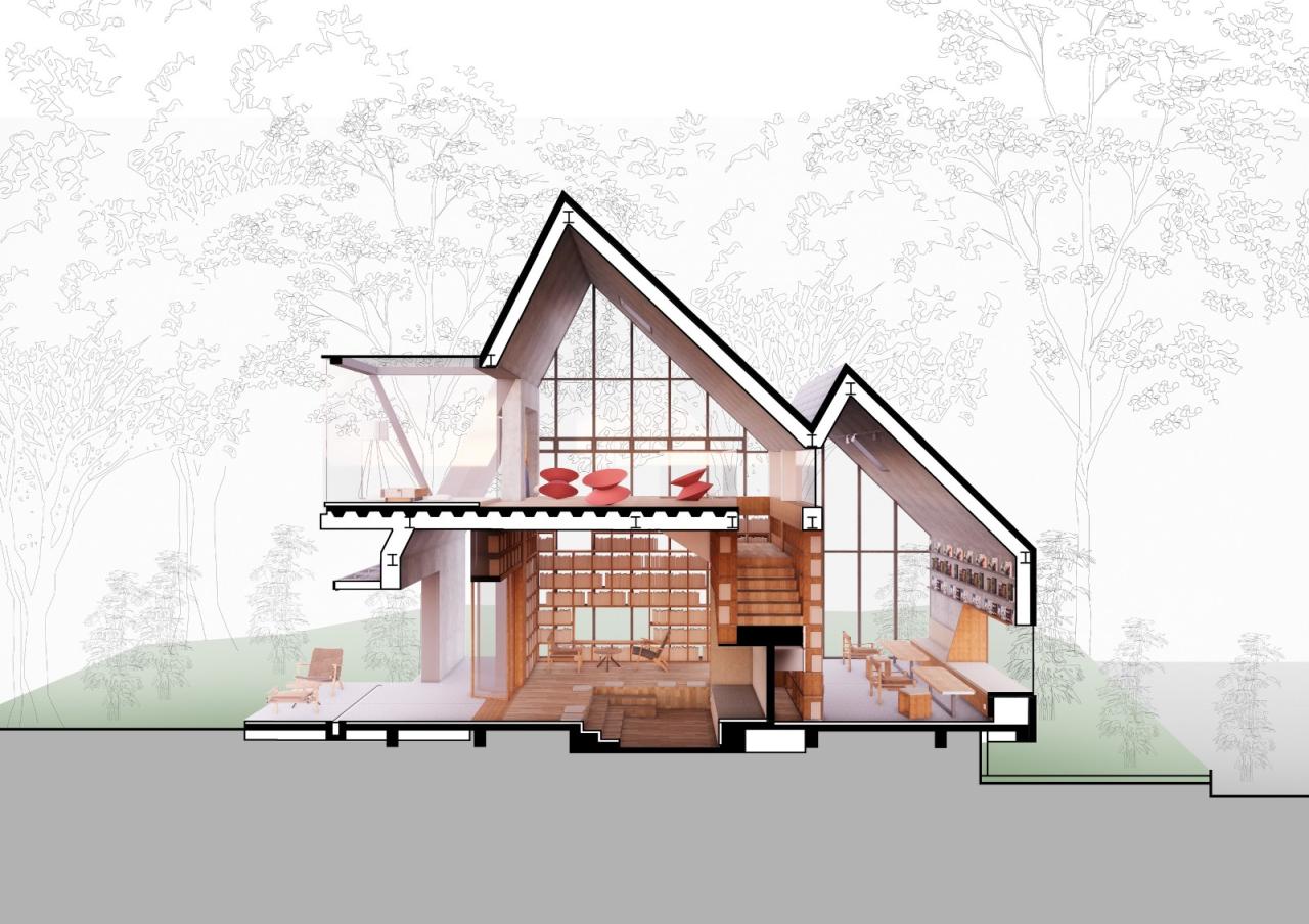 BIM建筑|南昆秘境高山书屋 / 城外建筑