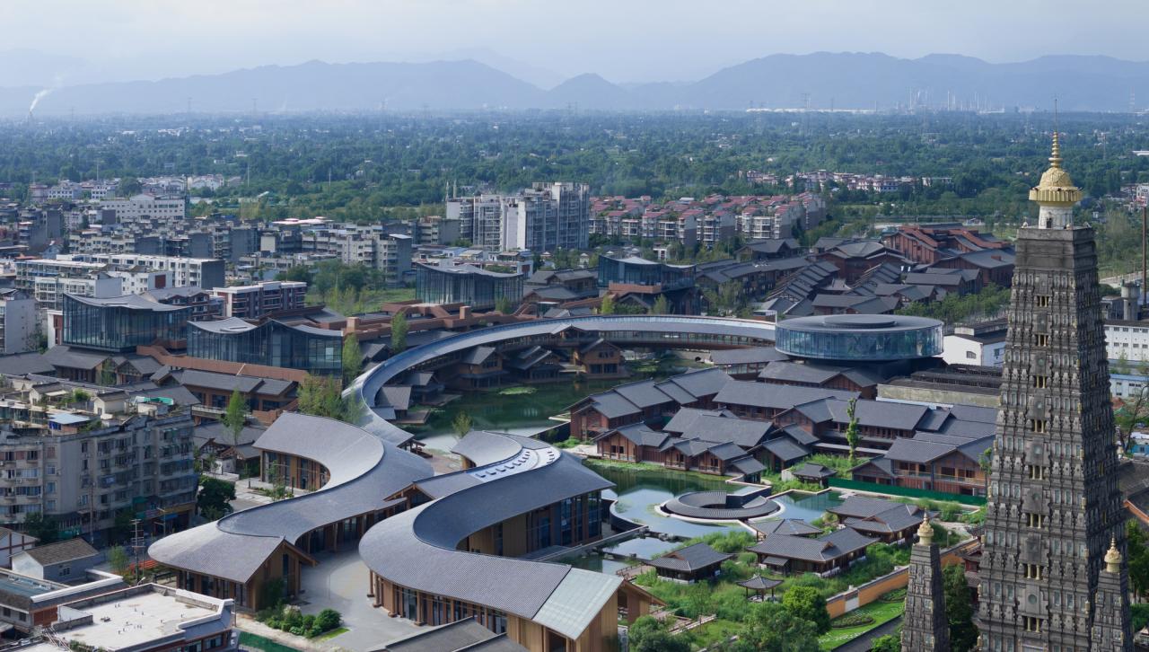 BIM建筑|成都彭州龙兴寺区域城市更新 / BIAD-ASA筑景工作室