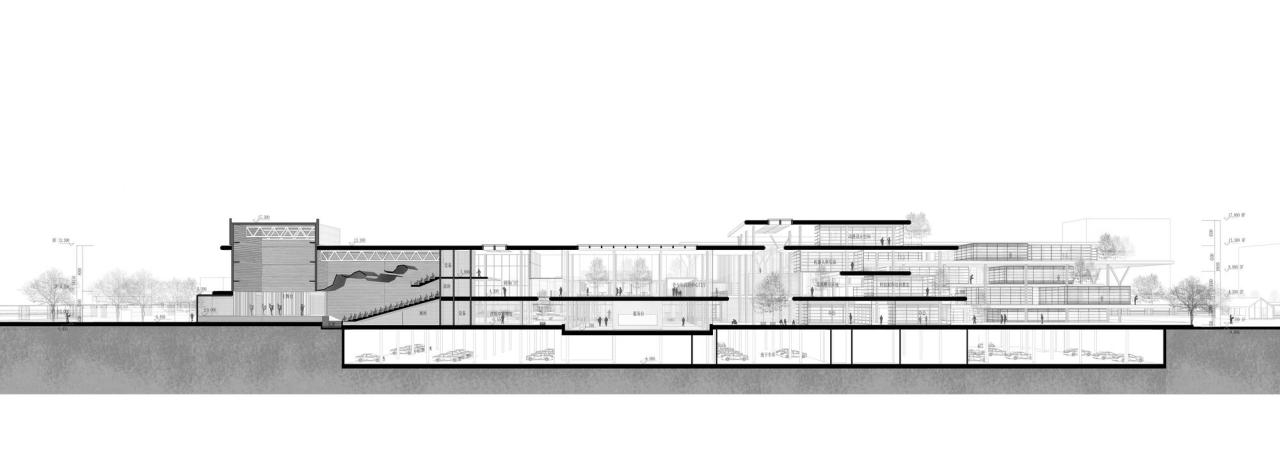 BIM建筑|浦东新区青少年活动中心和群众艺术馆 / 山水秀建筑事务所