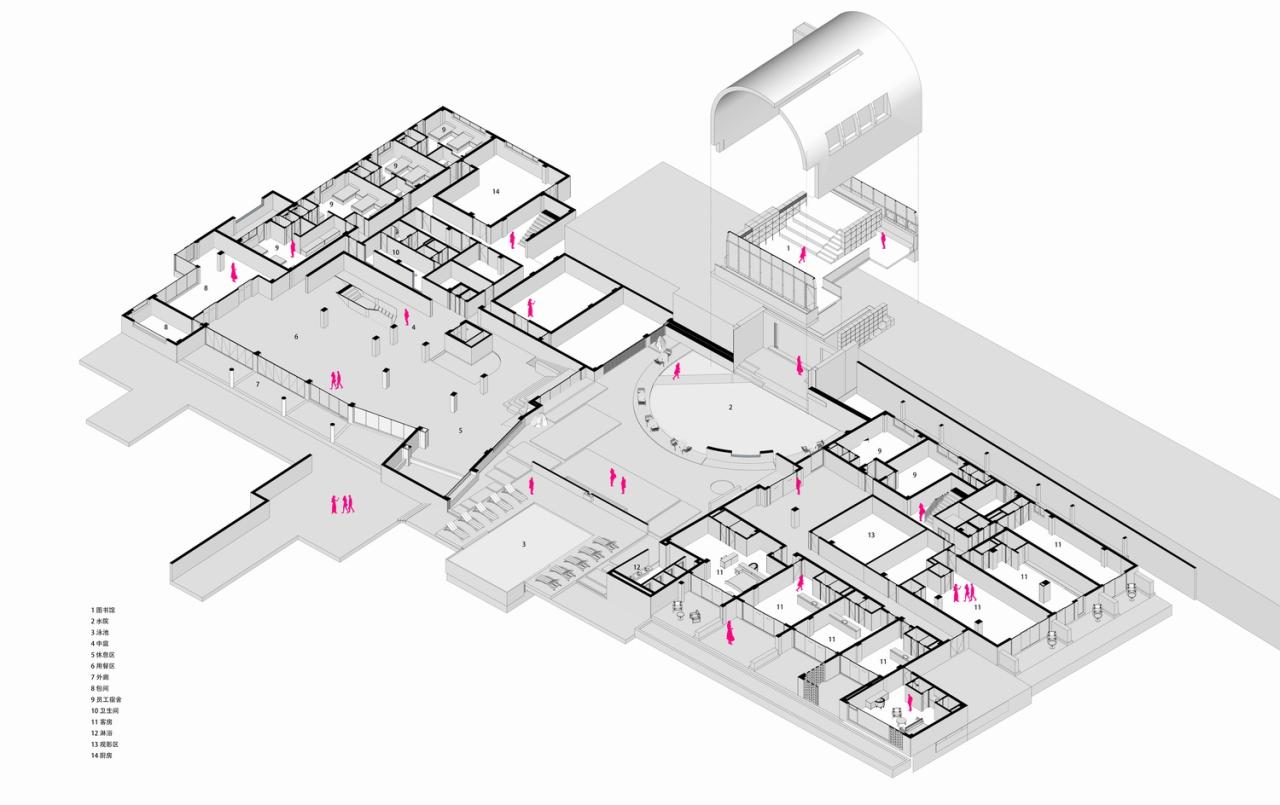BIM建筑|回应古寺和山水的人文居所：清远慈湖书院 / 城外建筑