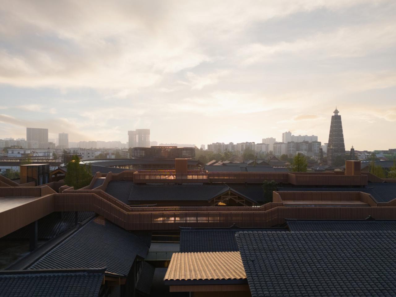 BIM建筑|成都彭州龙兴寺区域城市更新 / BIAD-ASA筑景工作室