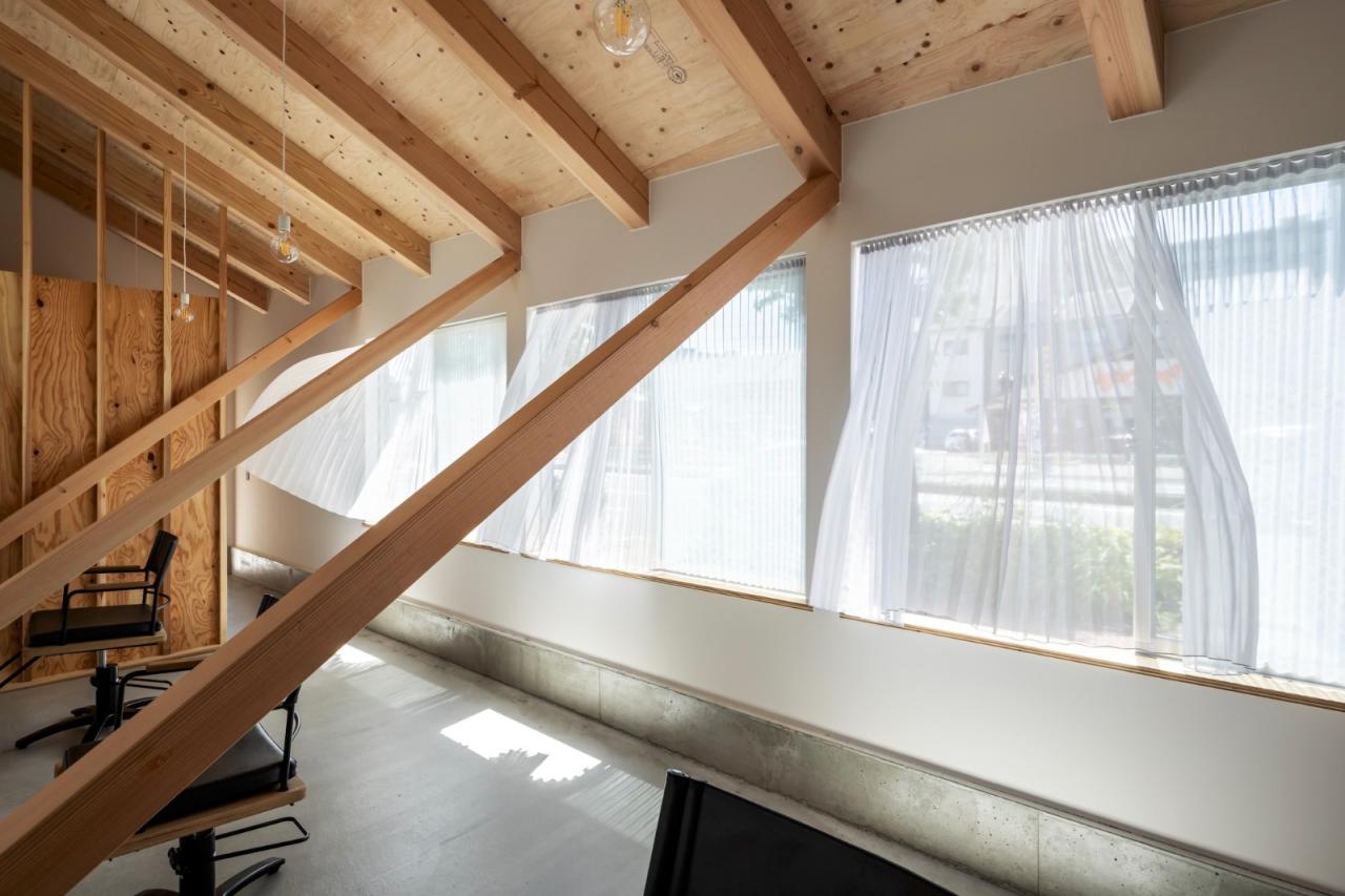 BIM建筑|4x59米三角地，YOKONAGAYA 美容院 / Office for Environment Architecture