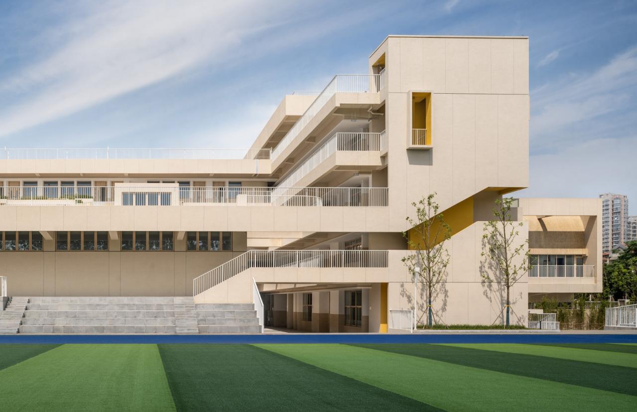 BIM建筑|江苏省南京市文齐路小学 / 荣朝晖工作室