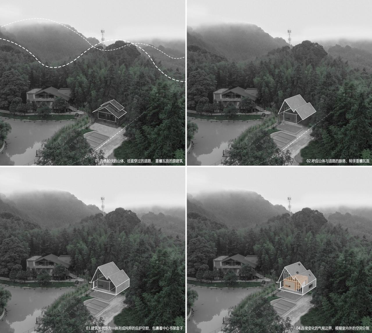 BIM建筑|南昆秘境高山书屋 / 城外建筑