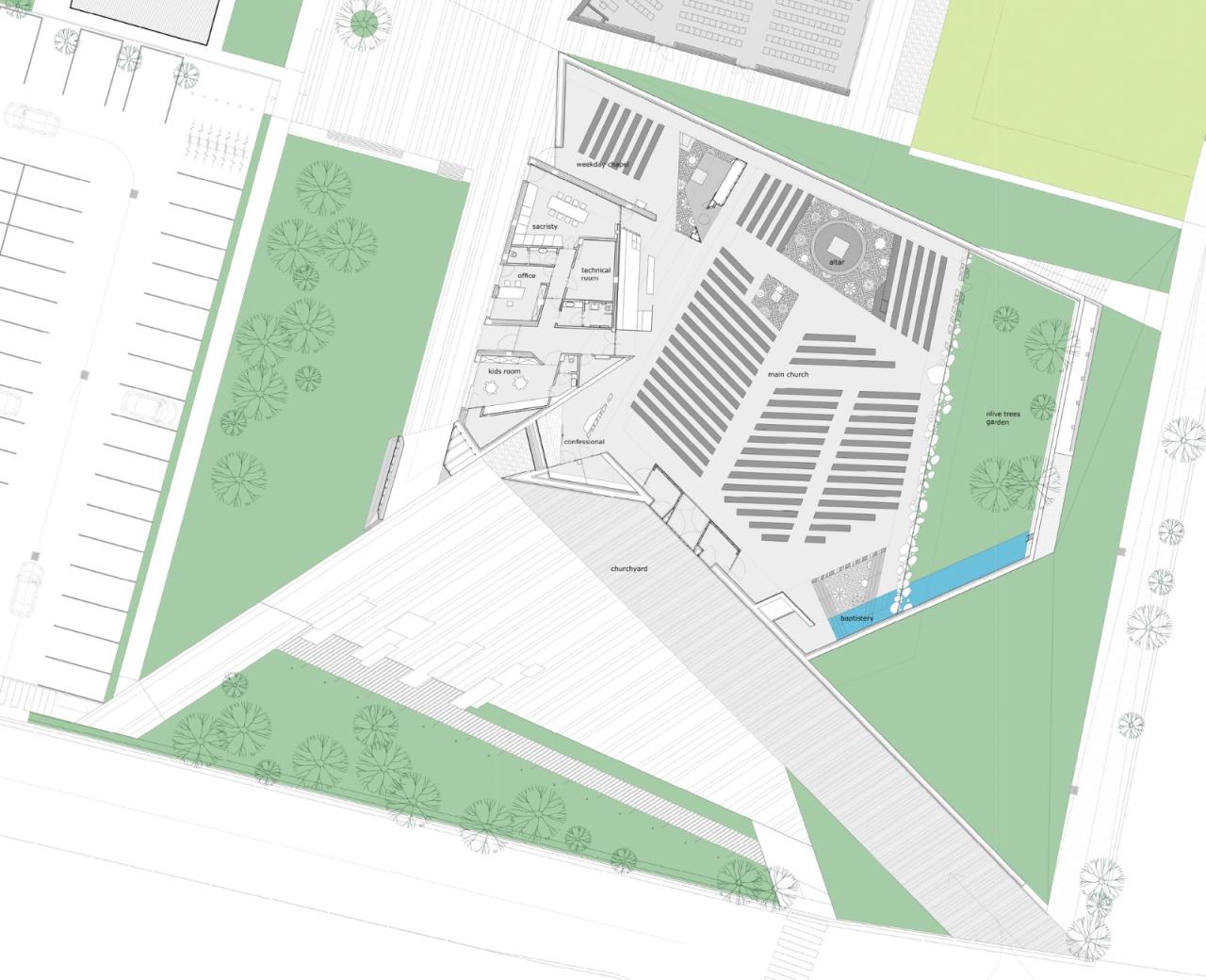 BIM建筑|Redemptoris Mater 教堂 / Studio Kuadra