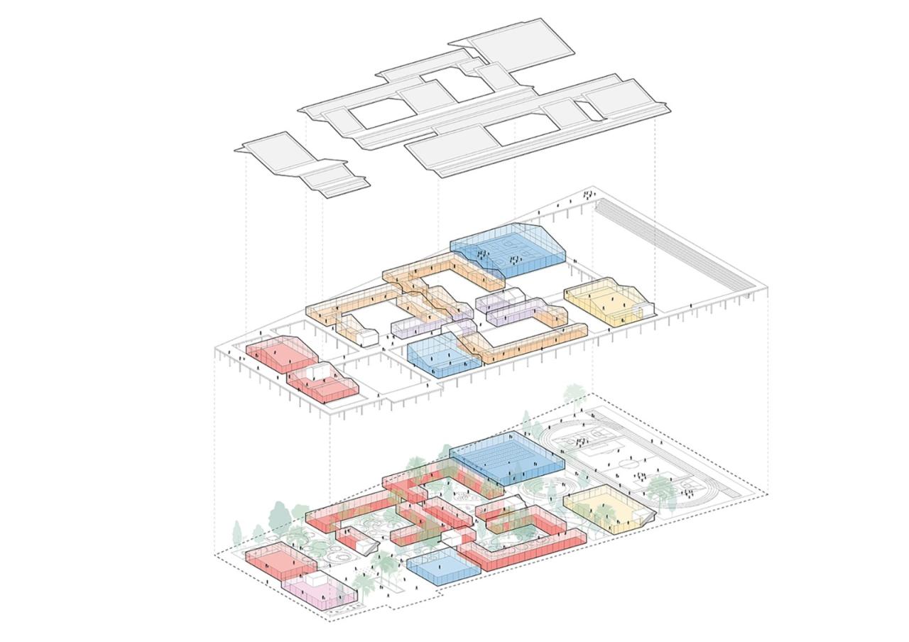 BIM建筑|九园学校：与自然共生的校园新场景 / TOPOTEK 1