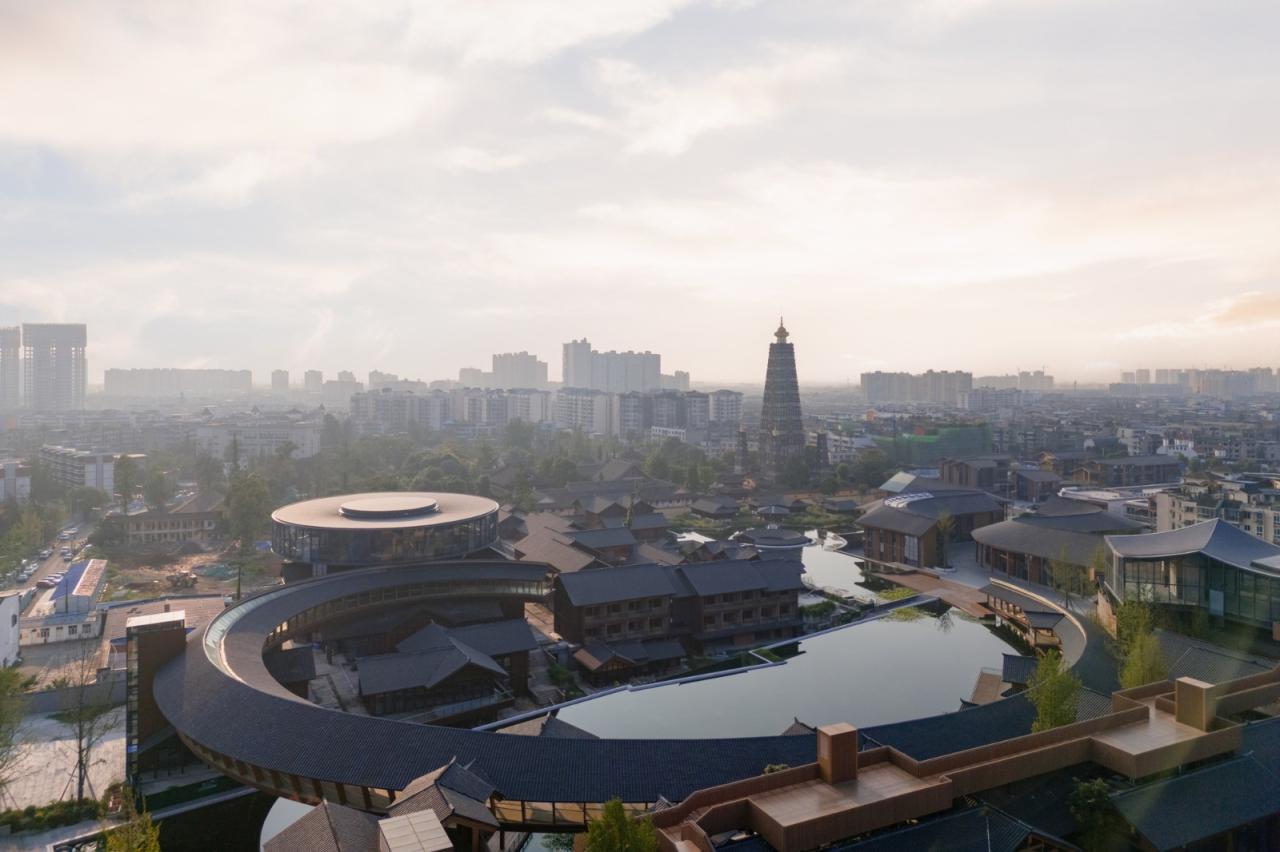 BIM建筑|成都彭州龙兴寺区域城市更新 / BIAD-ASA筑景工作室