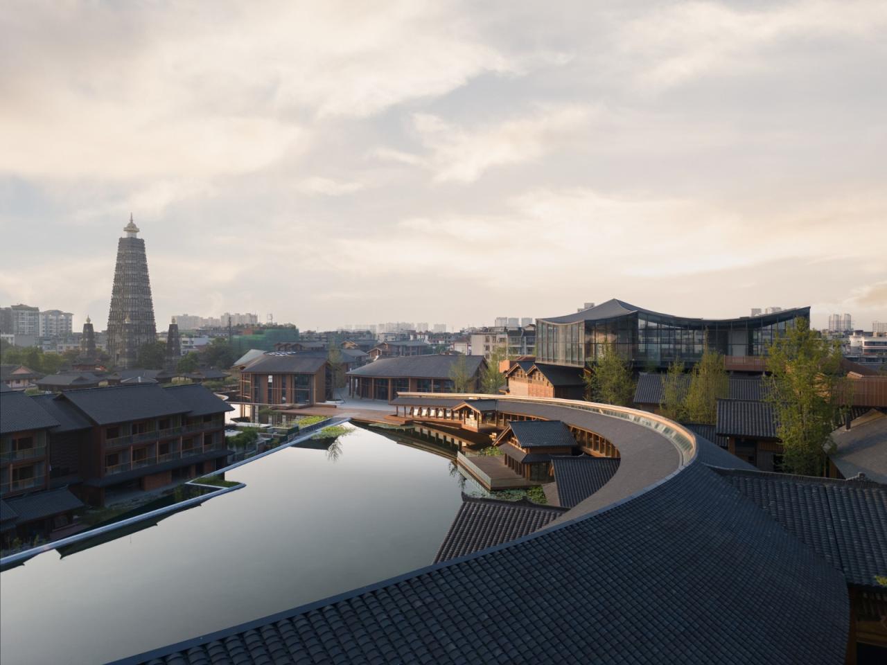 BIM建筑|成都彭州龙兴寺区域城市更新 / BIAD-ASA筑景工作室