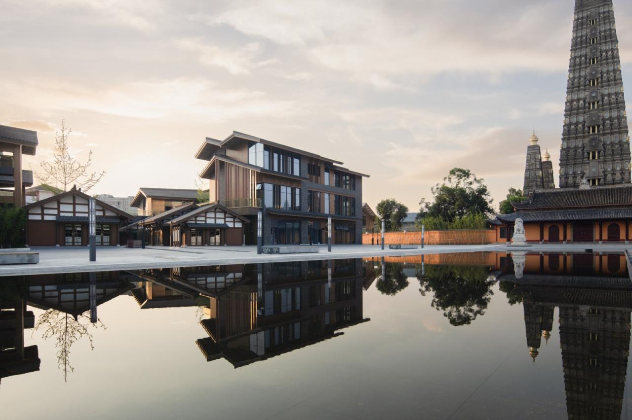 BIM建筑|成都彭州龙兴寺区域城市更新 / BIAD-ASA筑景工作室