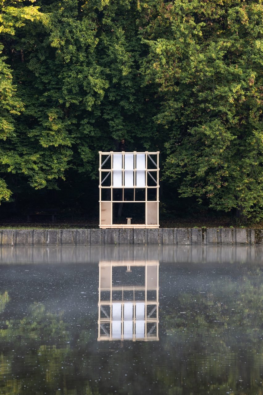 BIM建筑|格劳工作室用云杉木打造简约风格的茶楼亭