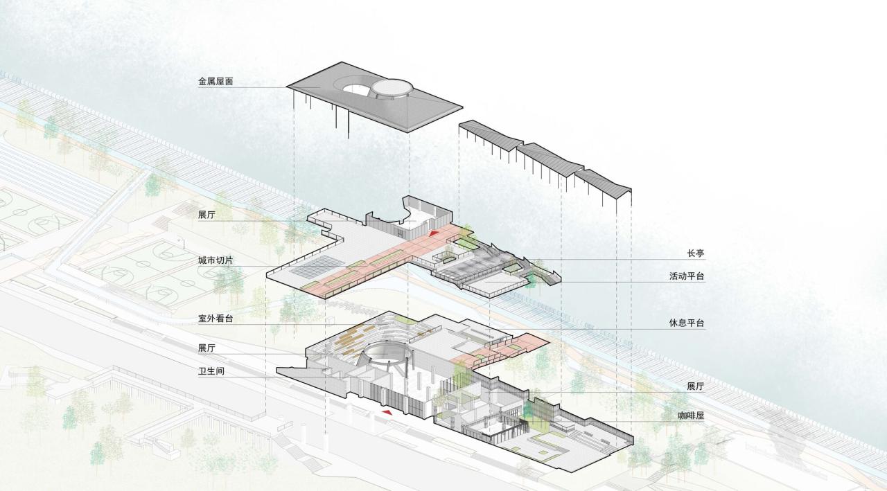 BIM建筑|杭州滨江公共空间·涧石驿与停云驿 / 同济原作设计工作室