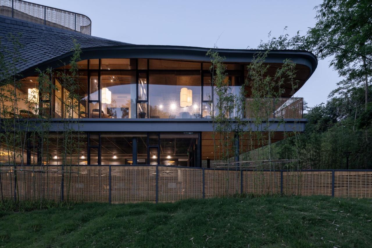 BIM建筑|“林盘云眼” 四川大邑乡村邻里中心 / 创盟国际