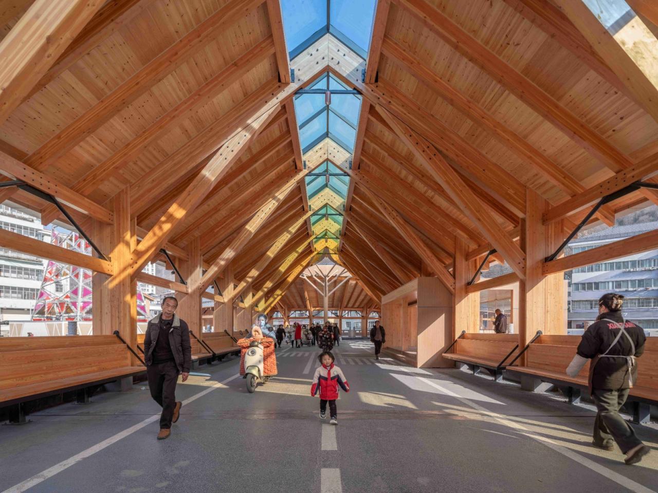 BIM建筑|康县新人字桥及周边商业街更新设计 / 三文建筑 何崴工作室