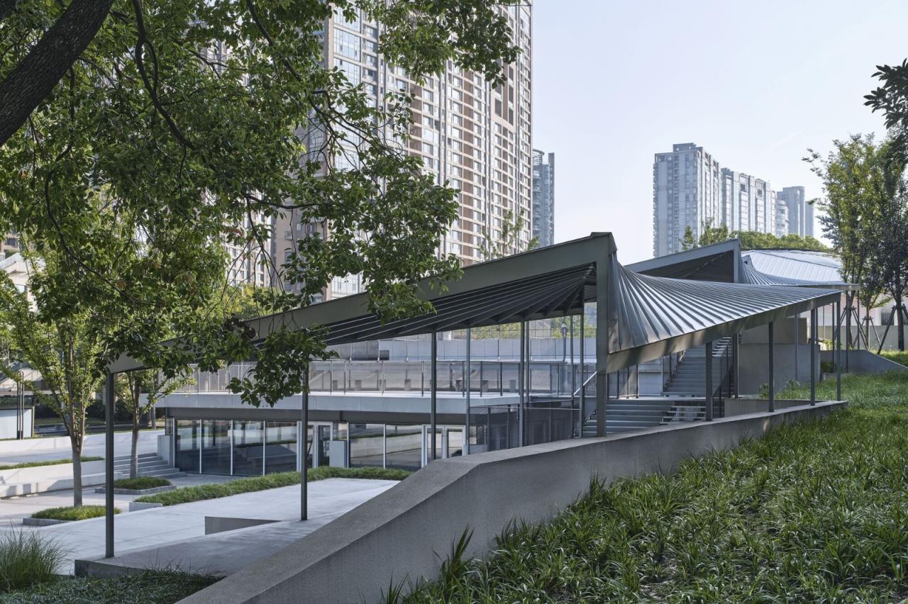 BIM建筑|杭州滨江公共空间·涧石驿与停云驿 / 同济原作设计工作室