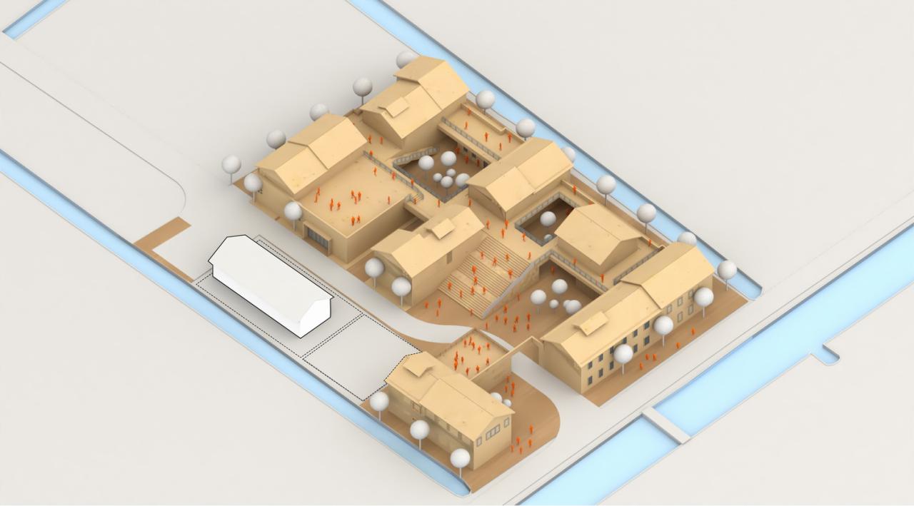 BIM建筑|此时此地：建在花卉园里的小房子—港沿花卉交流中心 / 创霖-泽柏