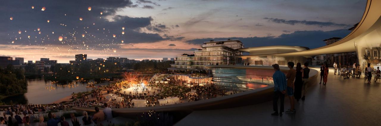 BIM建筑|水乡社区:上海西岑科创中心 / Foster + Partners