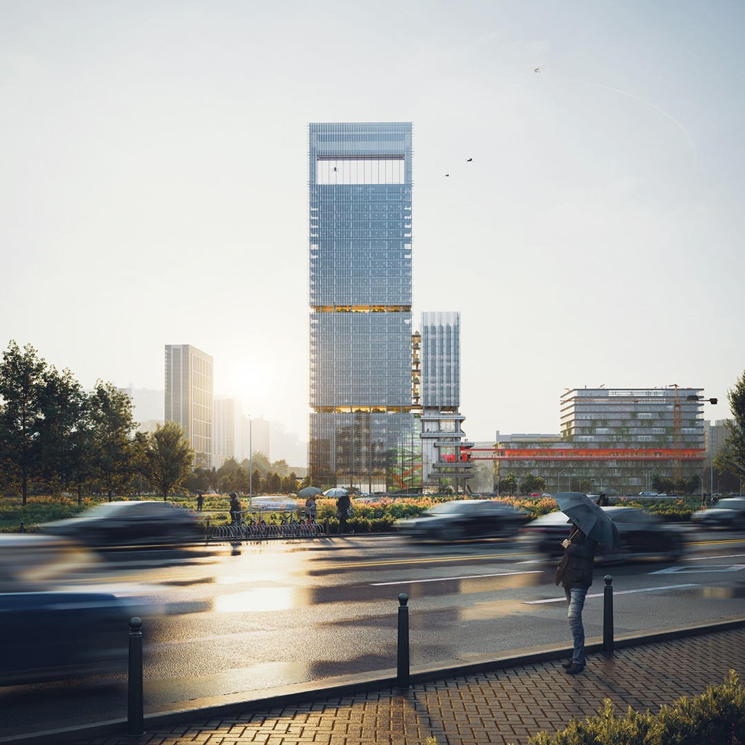 BIM建筑|中标候选方案：深圳宝安客运中心“工业上楼”项目 / SOPA祚诚建筑