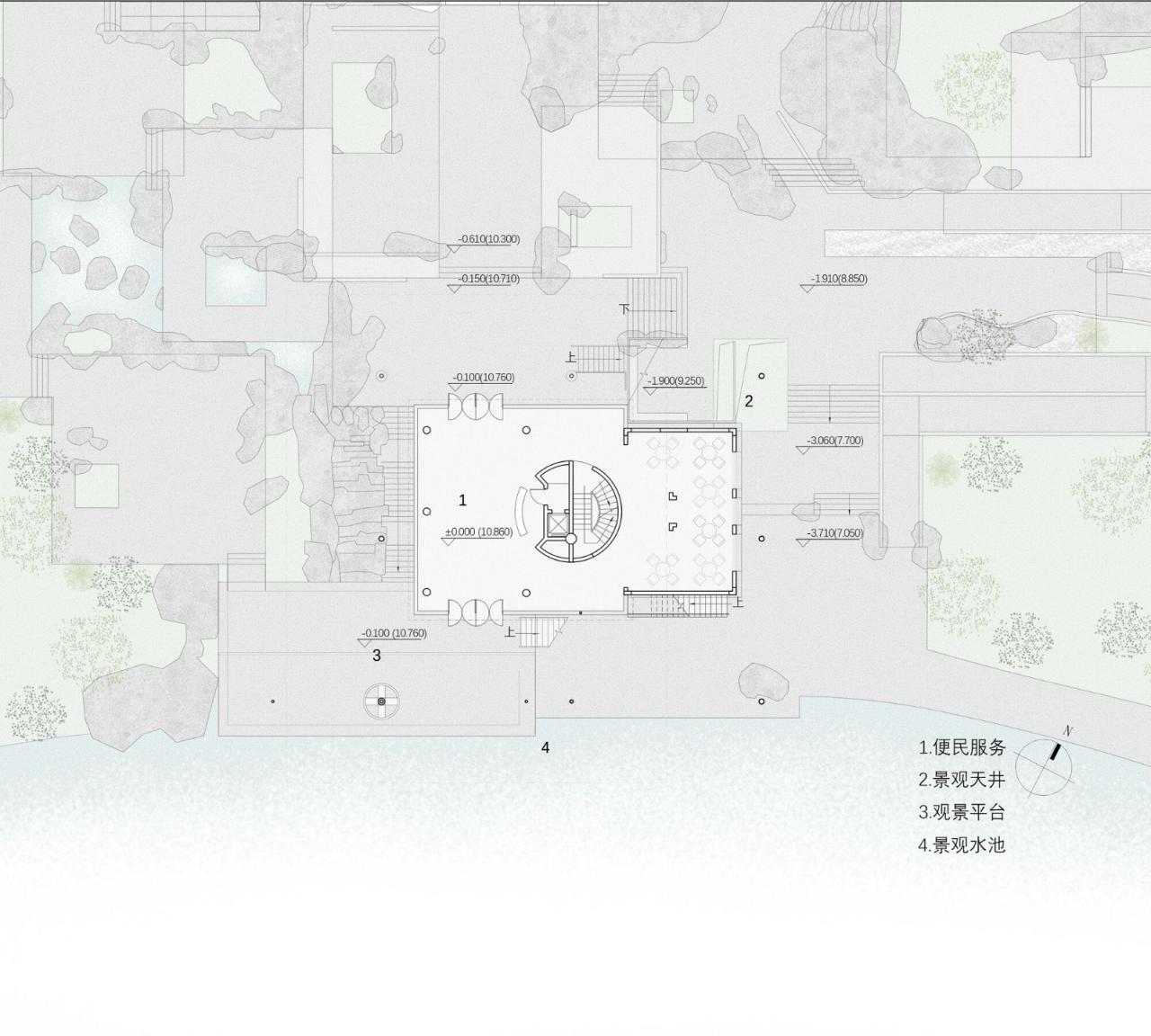 BIM建筑|杭州滨江公共空间·涧石驿与停云驿 / 同济原作设计工作室