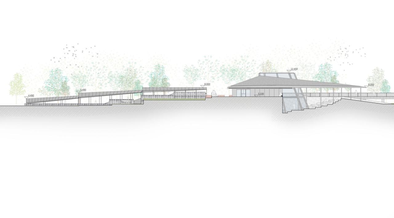 BIM建筑|杭州滨江公共空间·涧石驿与停云驿 / 同济原作设计工作室