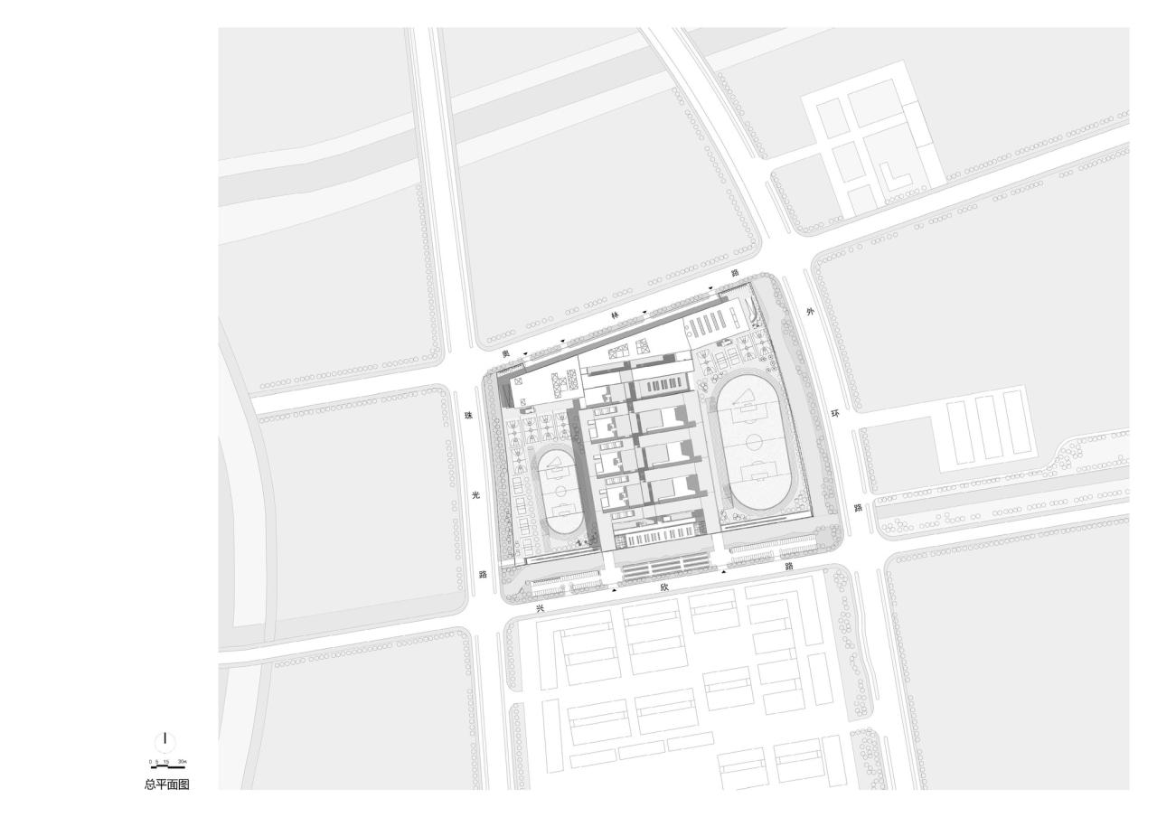 BIM建筑|苏州大学高邮实验学校 / 九城都市建筑