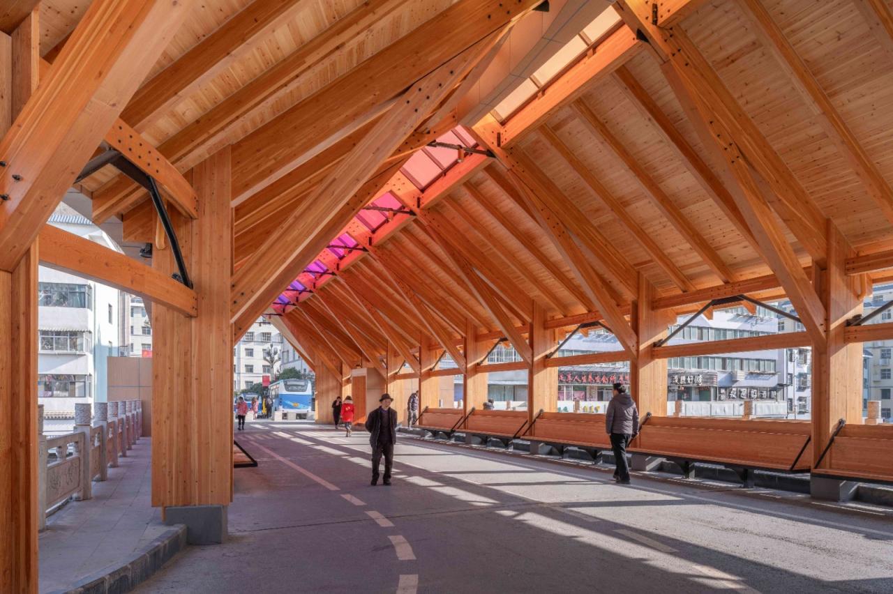 BIM建筑|康县新人字桥及周边商业街更新设计 / 三文建筑 何崴工作室