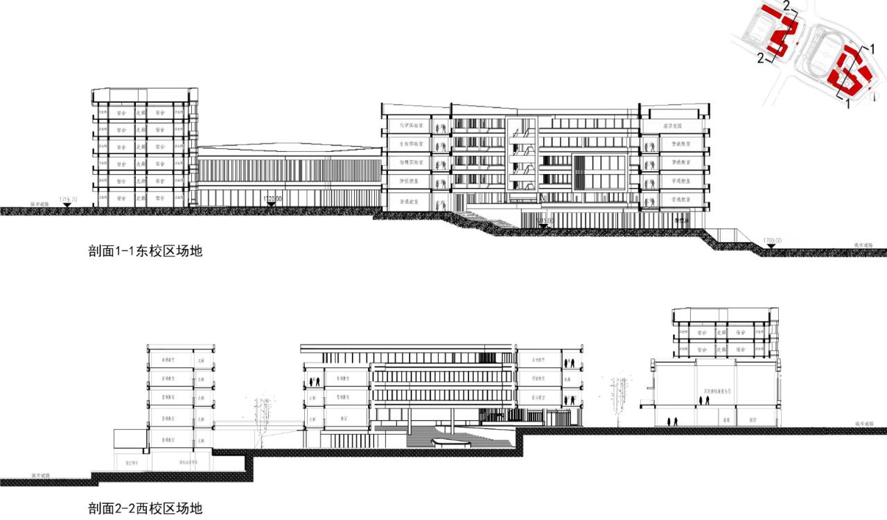BIM建筑|在山边眺望云朵:云南省玉溪弘玉中学设计记 / 思序产教融合研究中心