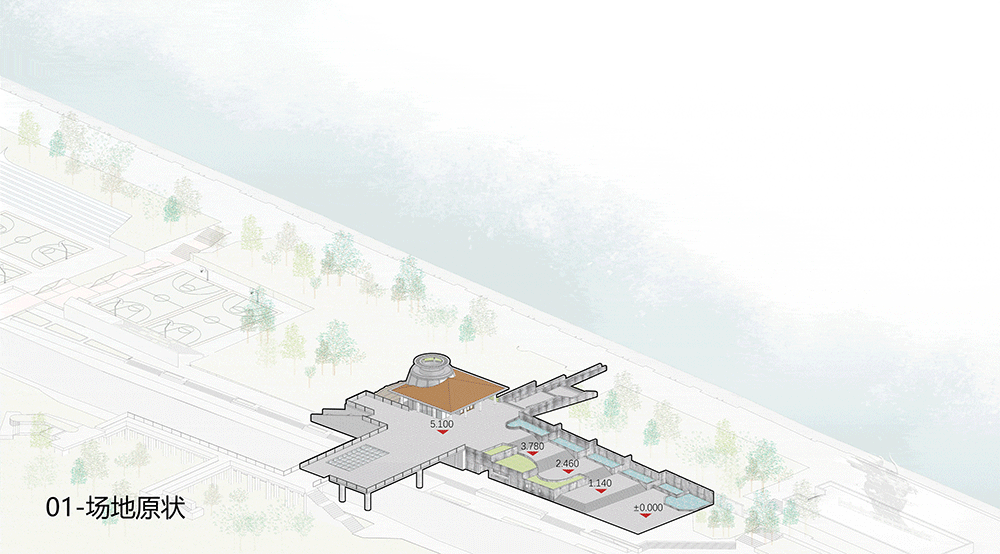 BIM建筑|杭州滨江公共空间·涧石驿与停云驿 / 同济原作设计工作室