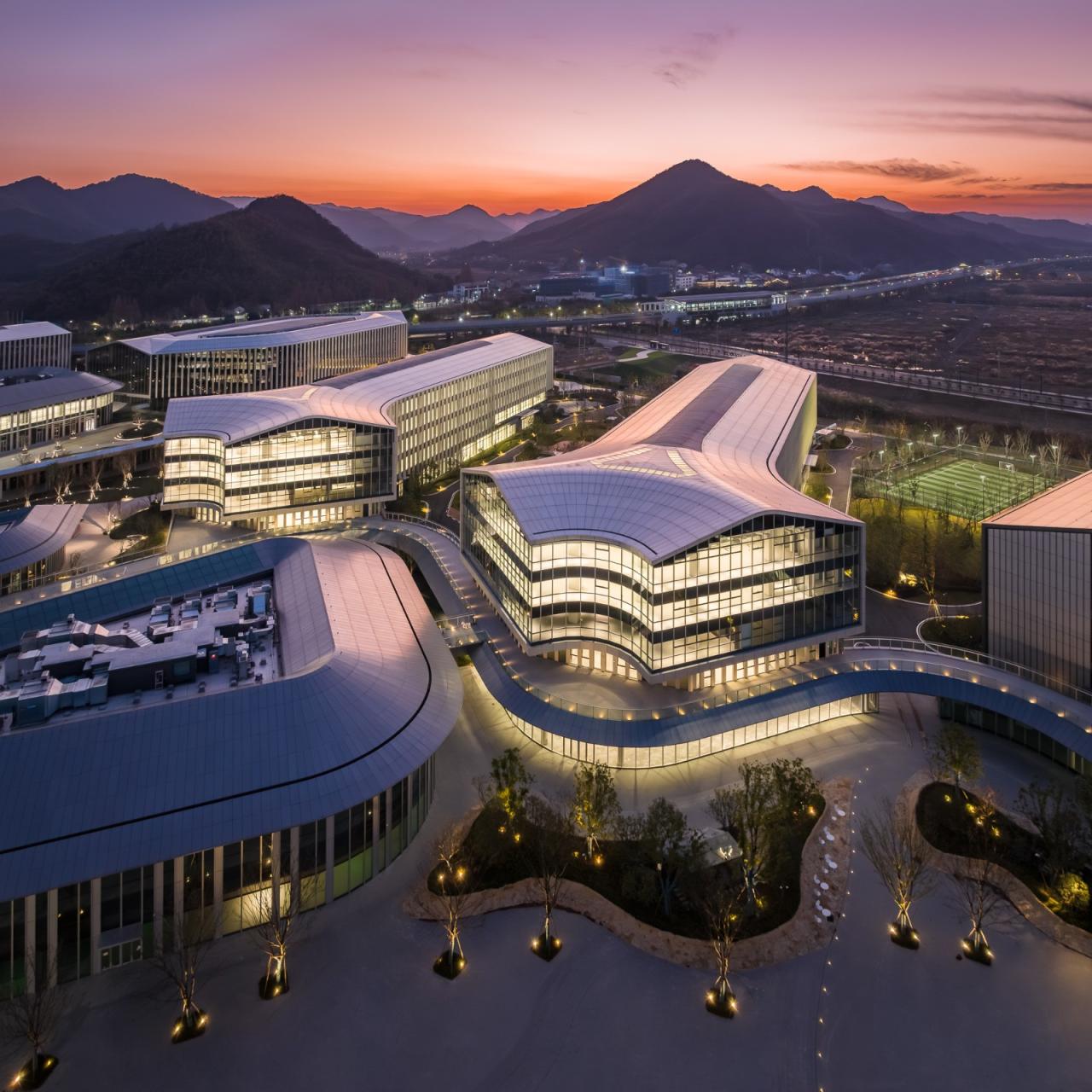 BIM建筑|阿里巴巴达摩院南湖园区 / Aedas